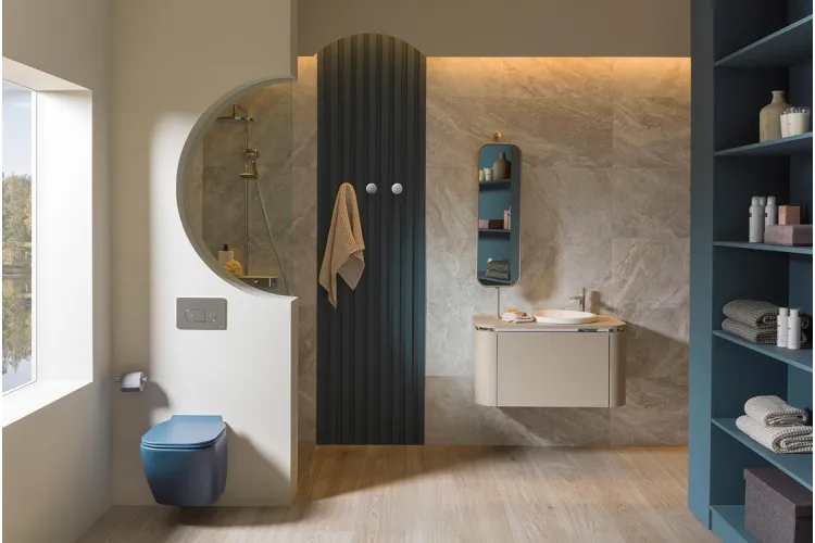 Pack FORMA Almond, Комплект меблів для ванної кімнати + змішувач chrome+almond (100317356) зображення 2