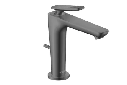 Змішувач Axor Citterio C 125 Cubic cut CoolStart для умивальника з д/к pop-up, Polished Black Chrome (49031330)