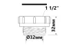 Редукція пластикова BP1 1/2"*P1 1/4" (HC54) зображення 2