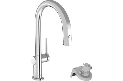 Змішувач Aqittura M91 FilterSystem 210 1jet pull-out кухонний (76803000) Chrome