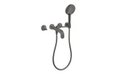 Змішувач Axor Citterio 222 Lever для ванни врізний зі стіни на 3 отвори Brushed Black Chrome 39448340