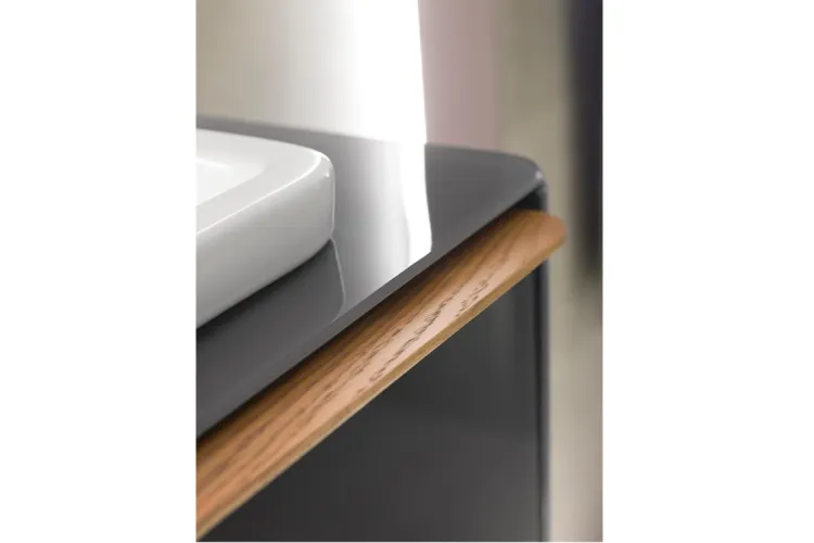 FORMA Умивальник врізний на стільницю 50х40см з переливом, клік-клак керам.кришка, білий (100137911) зображення 2