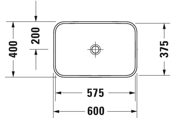 HAPPY D.2  Умивальник на стільницю 60х40 см (23596000001) WonderGliss  зображення 5