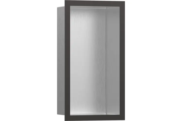 XtraStoris Individual BSS Настінна ніша з рамкою 30х15х10см Brushed Black Chrome (56094340) зображення 1