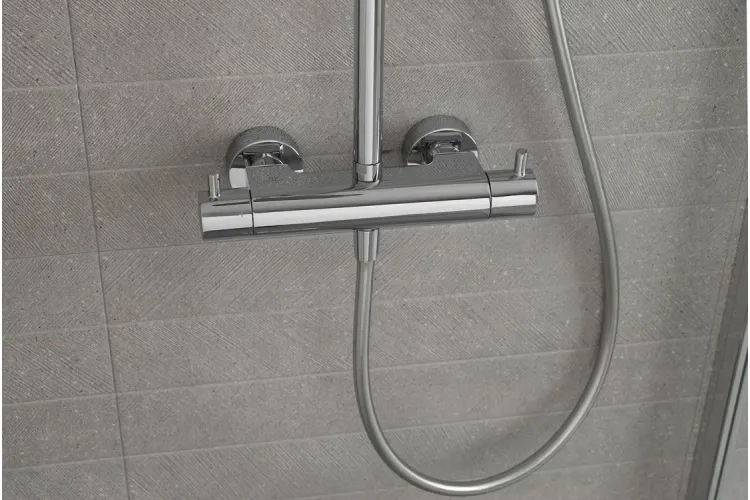 TEC ROUND, Душова система з термостатом, chrome (100220170)  зображення 3