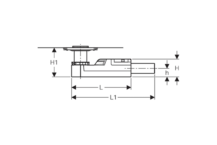 Душовий елемент (трап) Duofix з основою для монтування змішувача, висота 90мм, d 50 мм (154.050.00.1) image 3