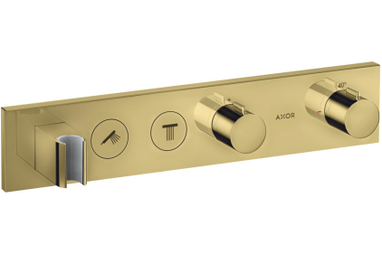 Термостат для 2-х споживачів Axor Select, прихований монтаж, Polished Gold Optic 18355990