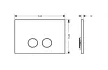 Панель змиву AXOR FlushPlate iFrame, Brushed Brass (42531950) зображення 2