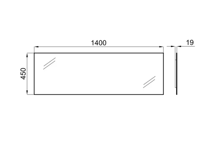 Smart-line Дзеркало 140x45 см (100042616) зображення 2