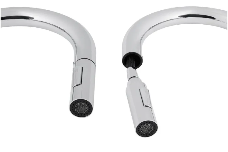 QT Lenicka Змішувач кухонний з висувним виливом, Chrome (k35) image 4