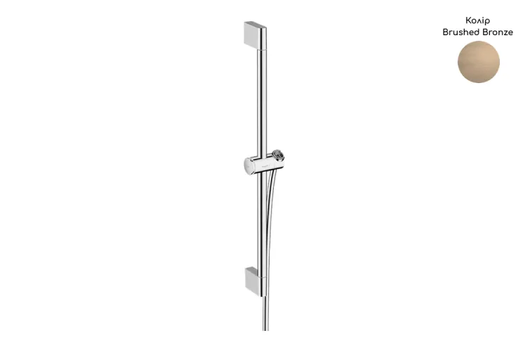 Душова штанга Pulsify S 65 см зі шлангом 160 см, Brushed Bronze (24400140) зображення 1