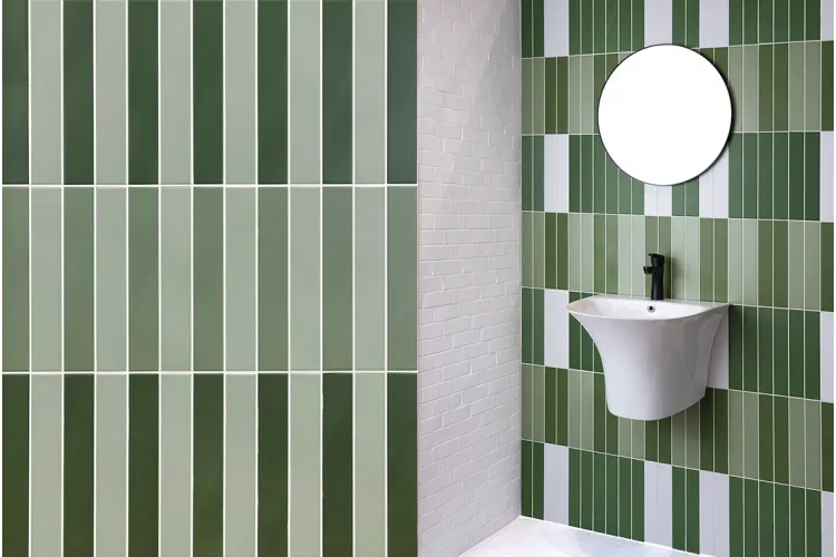 KHROMA GREEN SATIN 5х30 (плитка настінна) зображення 3
