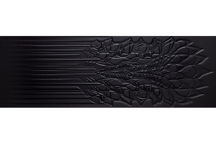 COLD CROWN BLACK ŚCIANA STRUKTURA REKT. 39.8х119.8 (плитка настінна) зображення 1