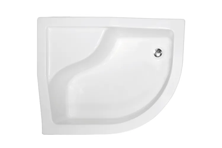 Піддон півкруглий MAXI 120x85х24/38,5 L лівий + ноги зображення 1