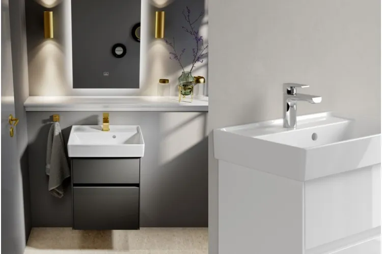 COLLARO Умивальник 500x400 мм з отвором та переливом White Alpin TitanCeram (43345001) image 3