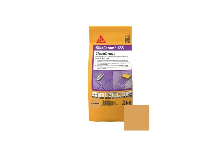 Затирка для плитки 1-8мм SikaCeram-655 CleanGrout caramel/10x2KG зображення 1