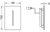 Панель змиву TECEfilo-Solid для пісуара, нержавіюча сталь 230/12В батарея (9242037) image 2