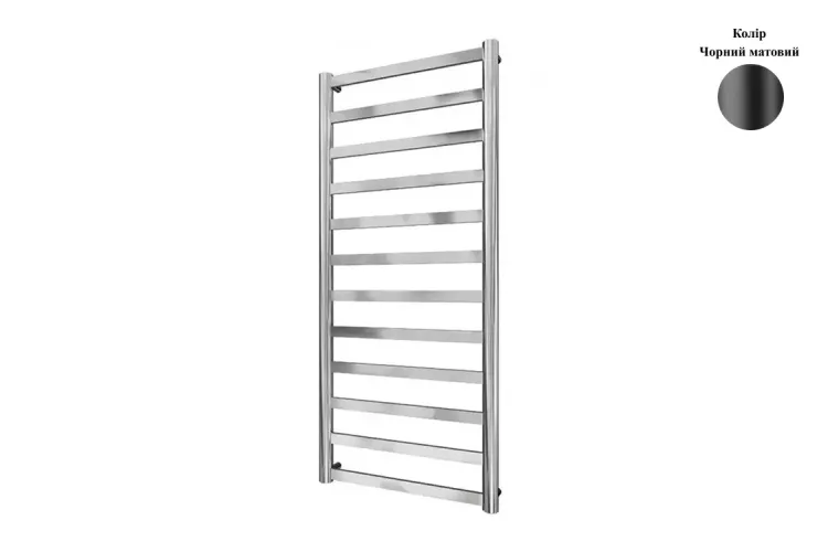 Рушникосушка INOX Модена 1170х540/500 чорний мат зображення 1