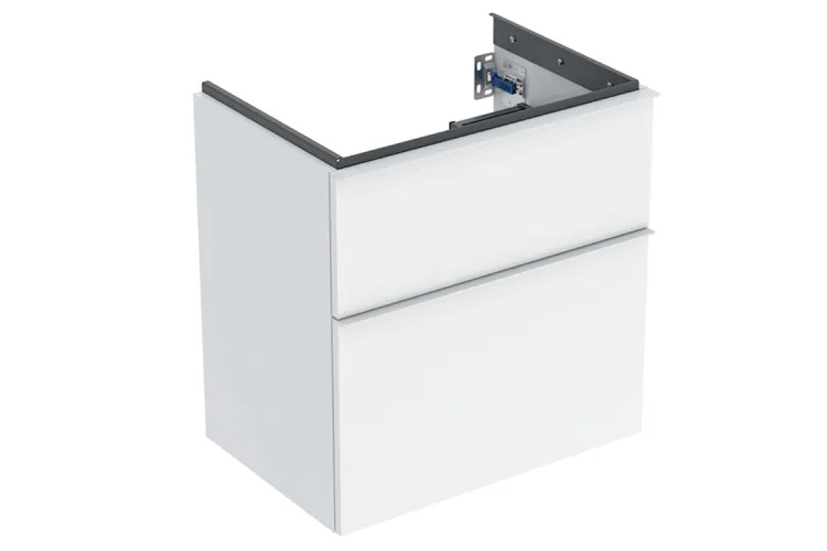 Тумба під умивальник ICON 75 см, 2 шухляди, білий матовий (502.308.01.3) image 1