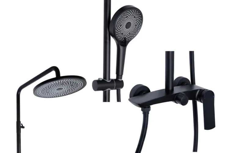 QT Slavonice QTSLA110BLM45914 Душова система, Black image 3