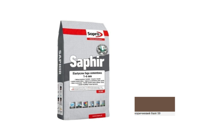 Затирка для швів SOPRO SAPHIR №9522 Коричневий балі (59) 3 кг