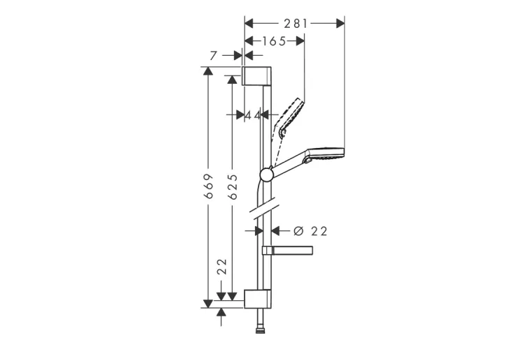 Душовий набір  Crometta Vario 0.65 см з мильницею (26553400) image 3