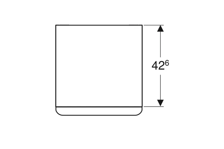 Шафка SMYLE SQUARE 45 см з двома шухлядами, темний горіх (500.357.JR.1) зображення 5