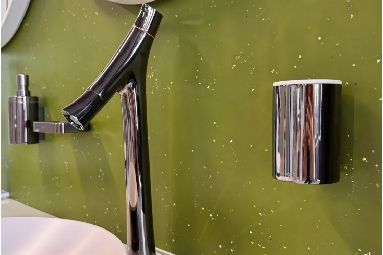 Мікроцемент Marmorino Unico FINA LASTRICO (колір зелений, мушлі) зображення 2