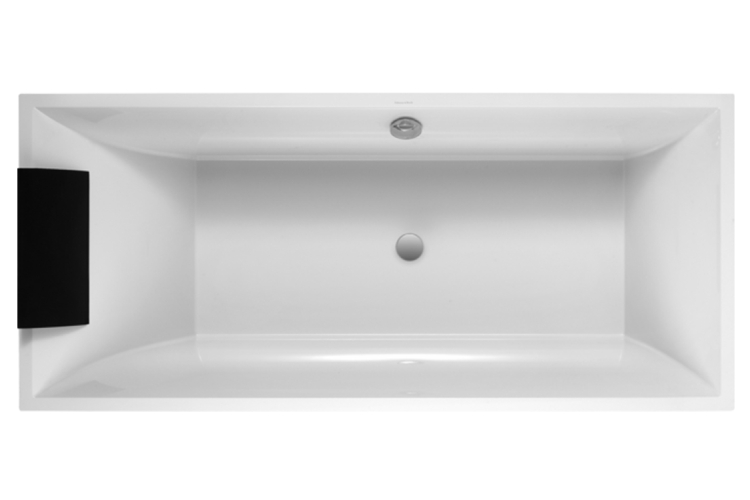 SQUARO Duo Ванна 1700x750 з ніжками, Quaryl (UBQ170SQR2V-01), White Alpin image 2