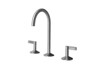 LIGNAGE LUXE, Змішувач для умивальника на 3 отвори з керамічним картриджем, brushed gold (100301559)