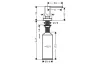 Дозатор кухонний A71 для миючого засобу 500 ml, врізний хромований (40468000) зображення 2