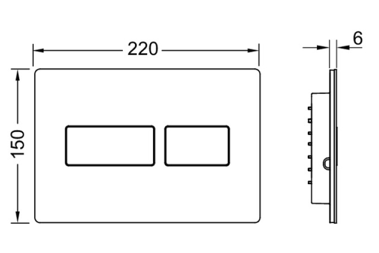 Панель змиву TECEsolid нержавіюча сталь, anti-fingerprint (9240434) зображення 2