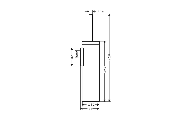 Йоржик підвісний Axor Universal Circular, Brushed Nickel (42855820) зображення 2