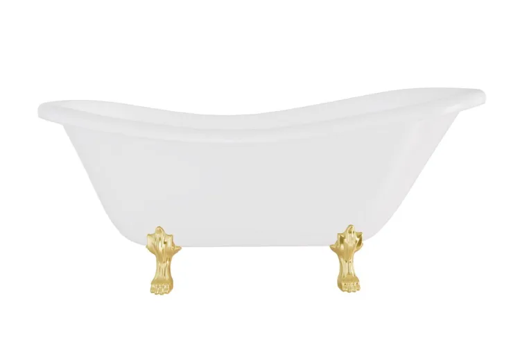 Ванна акрилова OTYLIA ретро 160х77 з ногами золото image 1