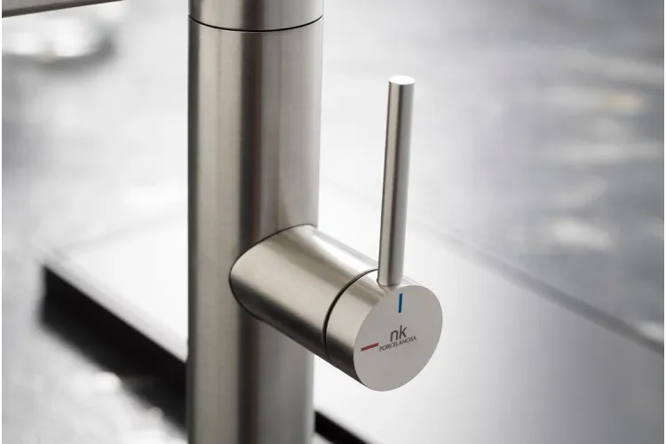 ROUND INOX, Змішувач кухонний з витяжним виливом, brushed stainless (100284536) image 3