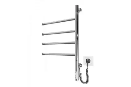 Рушникосушка ЕЛЕКТРИЧНА Веєр-I 600х445/55 TR чорний мат