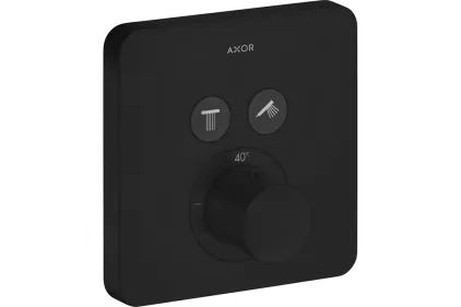 Термостат для 2-х споживачів Axor ShowerSelect прихований монтаж Matt Black 36707670