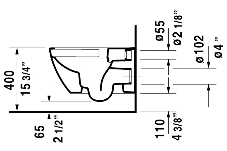 HAPPY D.2  Унітаз підвісний Rimless 54х36 см (2222098900) антрацит/антрацит матовий image 4