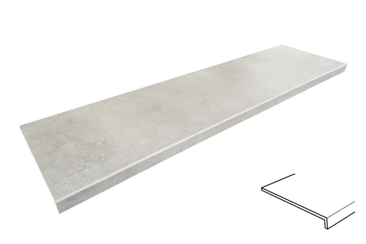 URBAN GRIS Peldano Recto Liso 970028 сходинка гладка з прямим капіносом 119.7x31.5x1.4 PZ724 зображення 1