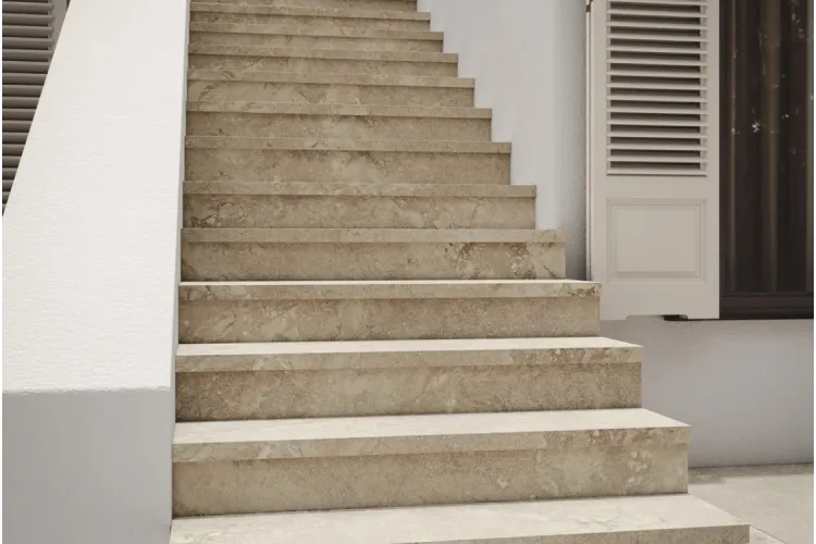 CORINTO BEIGE SQUARE STAIR TREAD 120х31.7 (сходинка) зображення 2