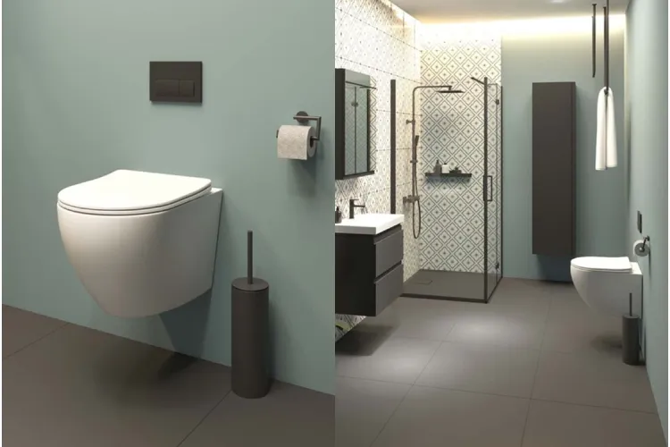 СЕТ C502 Унітаз підвісний DESSE VORTEX + сидіння Slim дюропласт повільного падіння зображення 2