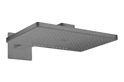 Верхній душ Axor 460х300 2jet з тримачем square, Brushed Black Chrome (35280340)