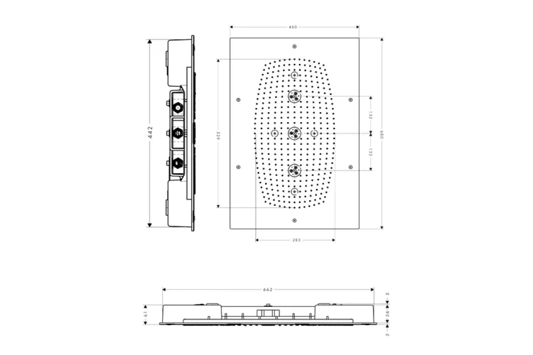 Верхній душ Raindance Rainmaker 680х460 3jet, хром (28417000) зображення 6