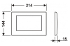 Панель змиву TECEplanus з двома клавішами хромована глянцева (9240321) зображення 2