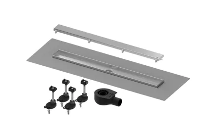 TECEdrainline Комплект душ.каналу з дизайн.решіткою «steel II», нерж.сталь матова 700мм (640726)