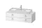 WHITE TULIP Консольна тумба під умивальник 130х55 см (WT4992M8585) White High Gloss Lacquer