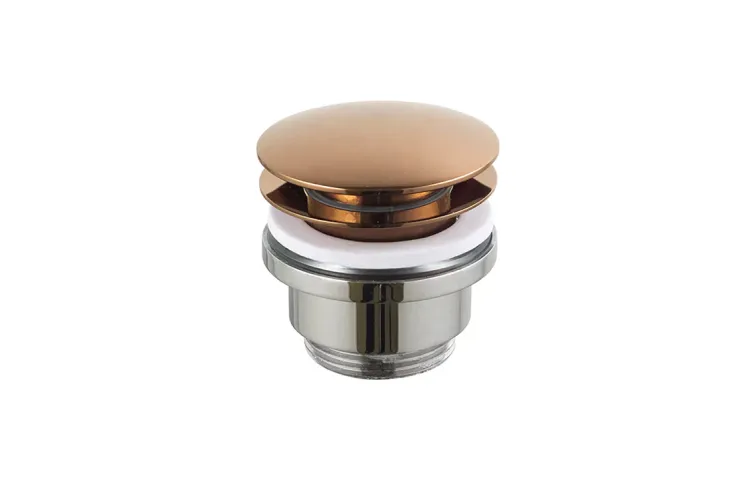 Донний клапан для умивальника універсальний (clicker), copper (100291446) зображення 1