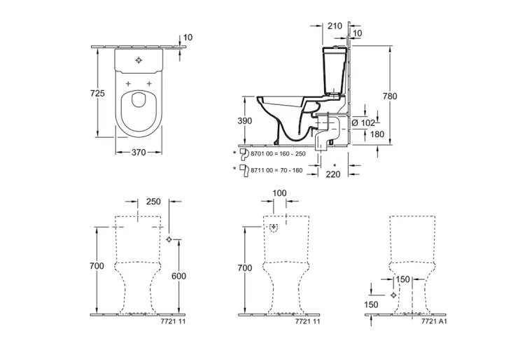 HOMMAGE Унітаз-компакт з сидінням (772111R1+666210R1+8809S1R1)  image 5
