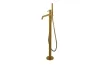ROUND, Змішувач підлоговий для ванни, brushed gold (100339993) зображення 1