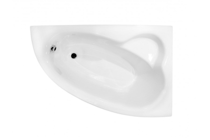 Ванна акрилова NATALIA Premium 150х100 права (підголовник + ручки) без ніг та обудови
